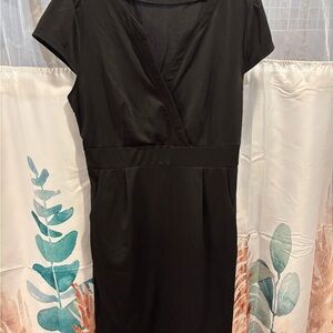 Elegant Black Wrap Dress